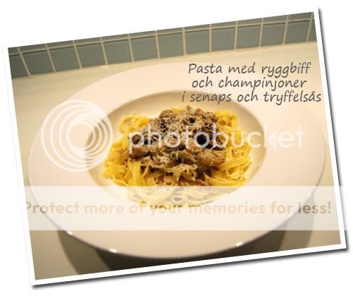 Pasta med ryggbiff