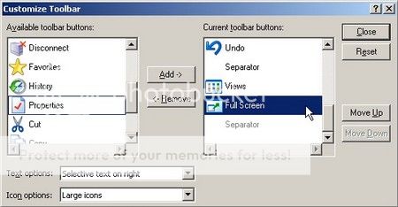 move the full-screen button