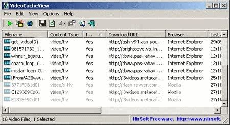 VideoCacheView portable freeware VideoCacheView portable freeware